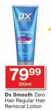 Dx Smooth Zero Hair Regular Hair Removal Lotion