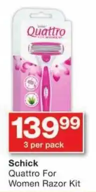 Schick Quattro For Women Razor Kit
