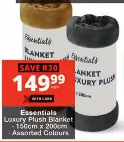 Checkers Essentials Luxury Plush Blanket offer