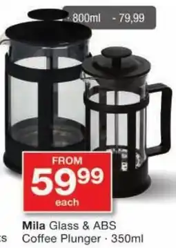 Checkers Mila Glass & ABS Coffee Plunger offer