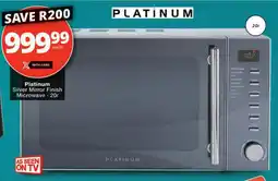 Checkers Platinum Silver Mirror Finish Microwave offer