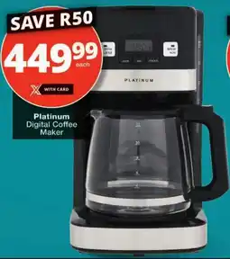 Checkers Platinum Digital Coffee Maker offer