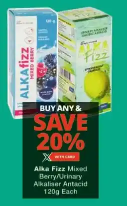Checkers Alka Fizz Mixed Berry/ Urinary Alkaliser Antacid offer