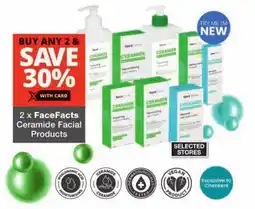 Checkers FaceFacts Ceramide Facial Products offer