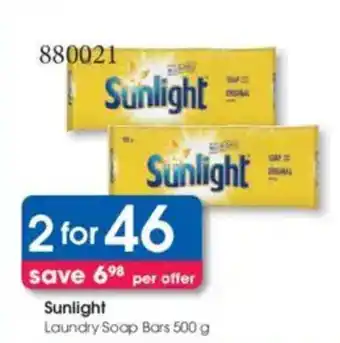 Clicks Sunlight Laundry Soap Bars offer