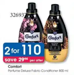 Clicks Comfort Perfume Deluxe Fabric Conditioner offer