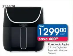 Clicks Kambrook Aspire Digital Air Fryer with Window Drawer offer