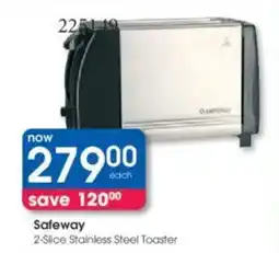 Clicks Safeway 2-Slice Stainless Steel Toaster offer