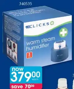 Clicks Clicks Warm Steam Humidifier offer