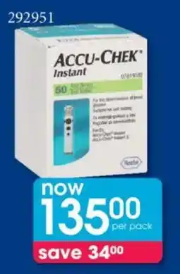 Clicks Accu-Chek instant Test Strips offer