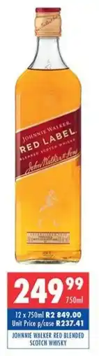 Ultra Liquors Johnnie walker red blended scotch whisky offer