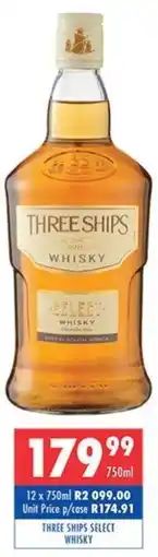 Ultra Liquors Three ships select whisky offer