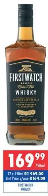Ultra Liquors Firstwatch whisky offer
