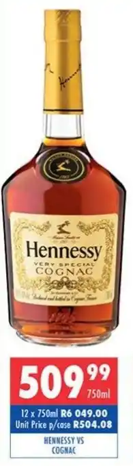Ultra Liquors Hennessy vs cognac offer