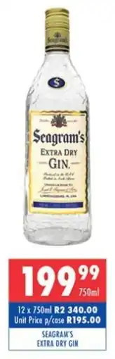 Ultra Liquors Seagram's extra dry gin offer