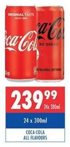 Ultra Liquors Coca-cola all flavours offer