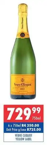 Ultra Liquors Veuve cliquot yellow label offer