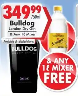 Prestons Bulldog London Dry Gin offer