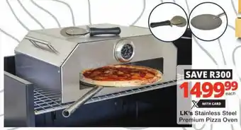 Checkers LK's Stainless Steel Premium Pizza Oven offer