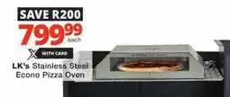 Checkers LK's Stainless Steel Econo Pizza Oven offer