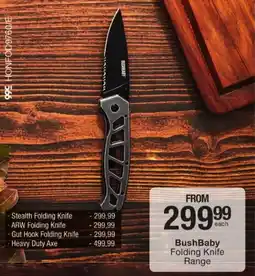 Checkers BushBaby Folding Knife Range offer