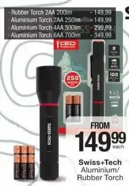 Checkers Swiss+Tech Aluminium/ Rubber Torch offer