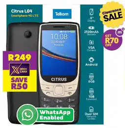 Shoprite Citrus L04 Smartphone 4G LTE offer