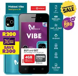 Shoprite Mobicel Vibe Smartphone 3G offer