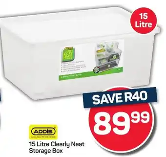 Pick n Pay Hypermarket ADDIS Clearly Neat Storage Box offer