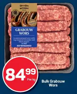 Pick n Pay Hypermarket Bulk Grabouw Wors offer