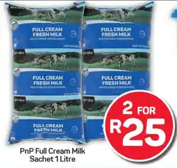 Pick n Pay Hypermarket PnP Full Cream Milk Sachet offer