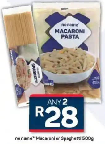 Pick n Pay no name Macaroni or Spaghetti offer