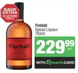 Spar Tops Fireball Spiced Liqueur offer