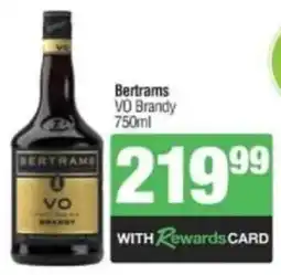 Spar Tops Bertrams VO Brandy offer