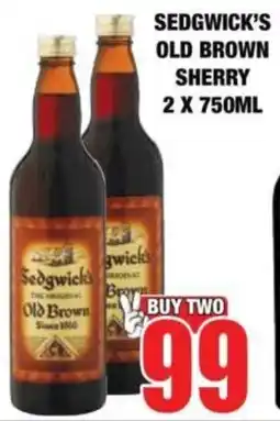 Boxer Sedgwick's old brown sherry offer