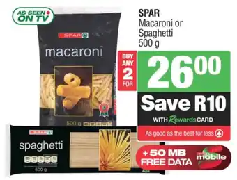 Spar SPAR Macaroni or Spaghetti offer