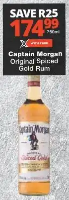 Checkers Captain Morgan Original Spiced Gold Rum offer