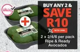 Checkers Ripe & Ready Avocados offer