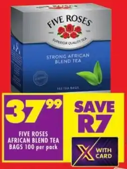 Shoprite Five roses african blend tea bags offer