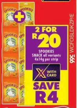 Shoprite Spookies snack all variants offer