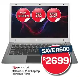 Pick n Pay Hypermarket Packard Bell Mclaren-C 11.6" Laptop offer