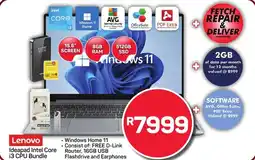 Pick n Pay Hypermarket Lenovo Ideapad Intel Core i3 CPU Bundle offer