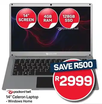 Pick n Pay Hypermarket Packard Bell 14" Celeron Laptop offer