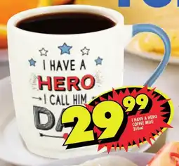 Shoprite I have a hero coffee mug offer