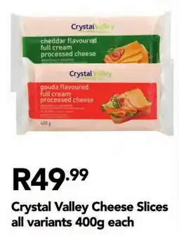 Shoprite Crystal Valley Cheese Slices all variants offer
