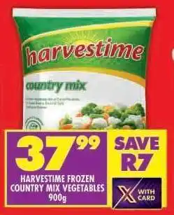 Shoprite HARVESTIME FROZEN COUNTRY MIX VEGETABLES 900g offer