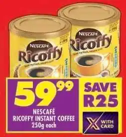Shoprite NESCAFÉ Ricoffy Instant Coffee offer