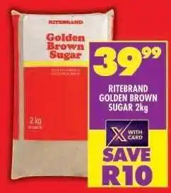 Shoprite RITEBRAND GOLDEN BROWN SUGAR 2kg offer