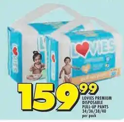 Shoprite LOVIES PREMIUM DISPOSABLE PULL-UP PANTS offer