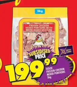 Shoprite GOLDI FROZEN CHICKEN MIXED PORTIONS 5kg offer